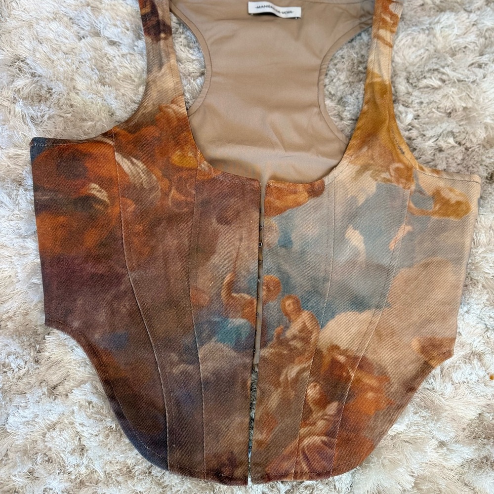 Maniere De Voir Art Corset Top